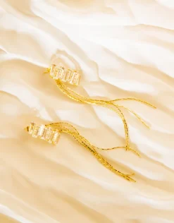 Jewellery<Bariano AASHVI DROP EARRINGS GOLD