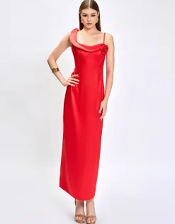 Formal / Prom Dresses | Maxi Dresses<Bariano ADA ROSETTE MAXI BL75D43L RED