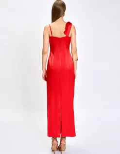 Formal / Prom Dresses | Maxi Dresses<Bariano ADA ROSETTE MAXI BL75D43L RED