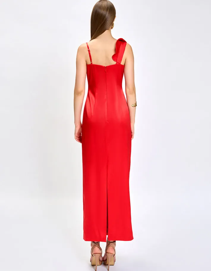Formal / Prom Dresses | Maxi Dresses<Bariano ADA ROSETTE MAXI BL75D43L RED