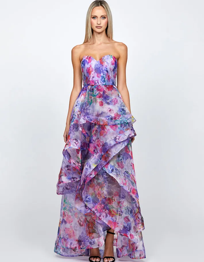 Maxi Dresses | All Dresses<Bariano ADELAIDE STRAPLESS HI LO GOWN B71D16HL