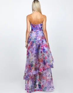 Maxi Dresses | All Dresses<Bariano ADELAIDE STRAPLESS HI LO GOWN B71D16HL