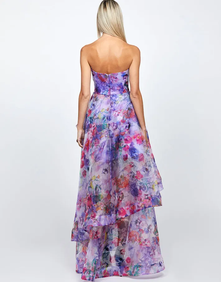 Maxi Dresses | All Dresses<Bariano ADELAIDE STRAPLESS HI LO GOWN B71D16HL