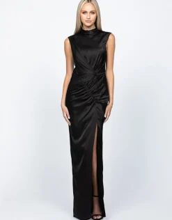 Maxi Dresses | All Dresses<Bariano AINSLEE HIGH NECK DRAPED GOWN B60D06L