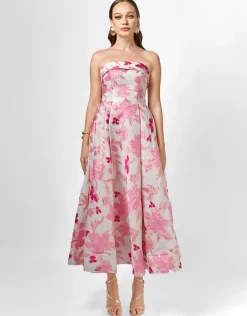 Midi Dresses | All Dresses<Bariano ALANNA JACQUARD A LINE MIDI B75D04S