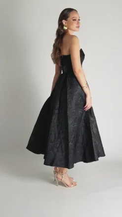 Midi Dresses | All Dresses<Bariano ALANNA JACQUARD A LINE MIDI B75D04S
