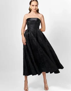 Midi Dresses | All Dresses<Bariano ALANNA JACQUARD A LINE MIDI B75D04S