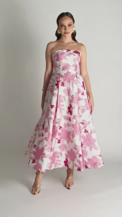Midi Dresses | All Dresses<Bariano ALANNA JACQUARD A LINE MIDI B75D04S