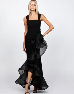 Formal / Prom Dresses | Maxi Dresses<Bariano ALEXIS RUFFLE FISHTAIL HI LO GOWN B71D12HL