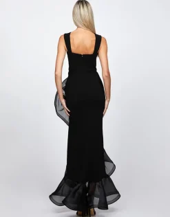 Formal / Prom Dresses | Maxi Dresses<Bariano ALEXIS RUFFLE FISHTAIL HI LO GOWN B71D12HL