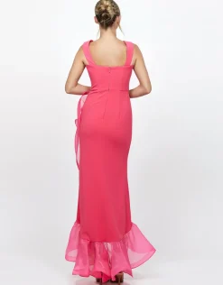 Formal / Prom Dresses | Maxi Dresses<Bariano ALEXIS RUFFLE FISHTAIL HI LO GOWN B71D12HL