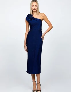 Midi Dresses | All Dresses<Bariano ALITA FLORAL SHOULDER MIDI BL63D18S