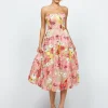 Midi Dresses<Bariano AMANDA STRAPLESS MIDI B74D36S FLORAL MULTI