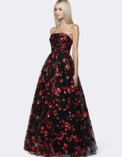 Formal / Prom Dresses | Gowns / Ballgowns<Bariano ANASTASIA STRAPLESS BALL GOWN B64D22L BLACK/RED