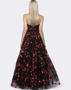 Formal / Prom Dresses | Gowns / Ballgowns<Bariano ANASTASIA STRAPLESS BALL GOWN B64D22L BLACK/RED