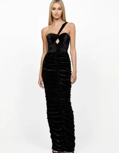 Formal / Prom Dresses | Maxi Dresses<Bariano ANDIE ASYMMETRIC RUCHED MAXI BL59D15L