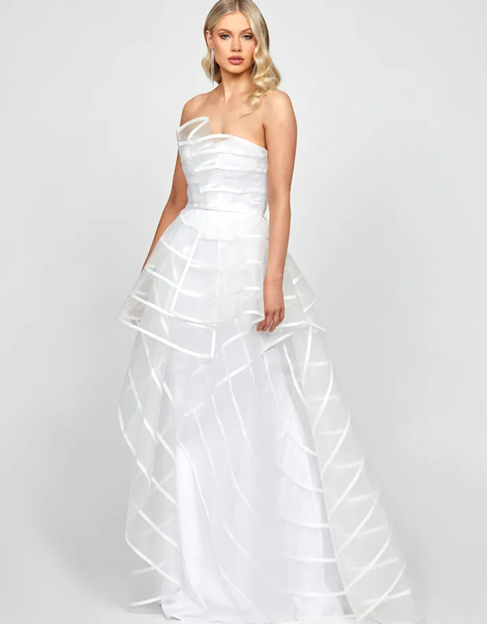 Formal / Prom Dresses | Gowns / Ballgowns<Bariano ARABELLA STRIPED BALL GOWN B73D25L