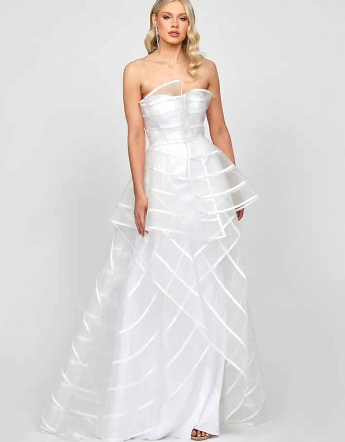Formal / Prom Dresses | Gowns / Ballgowns<Bariano ARABELLA STRIPED BALL GOWN B73D25L