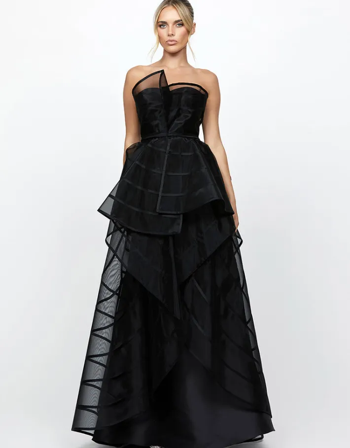 Formal / Prom Dresses | Gowns / Ballgowns<Bariano ARABELLA STRIPED BALL GOWN B73D25L