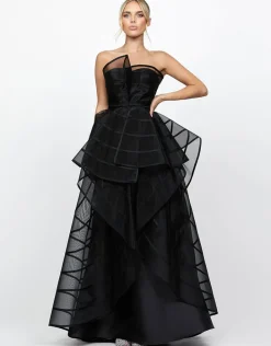 Formal / Prom Dresses | Gowns / Ballgowns<Bariano ARABELLA STRIPED BALL GOWN B73D25L