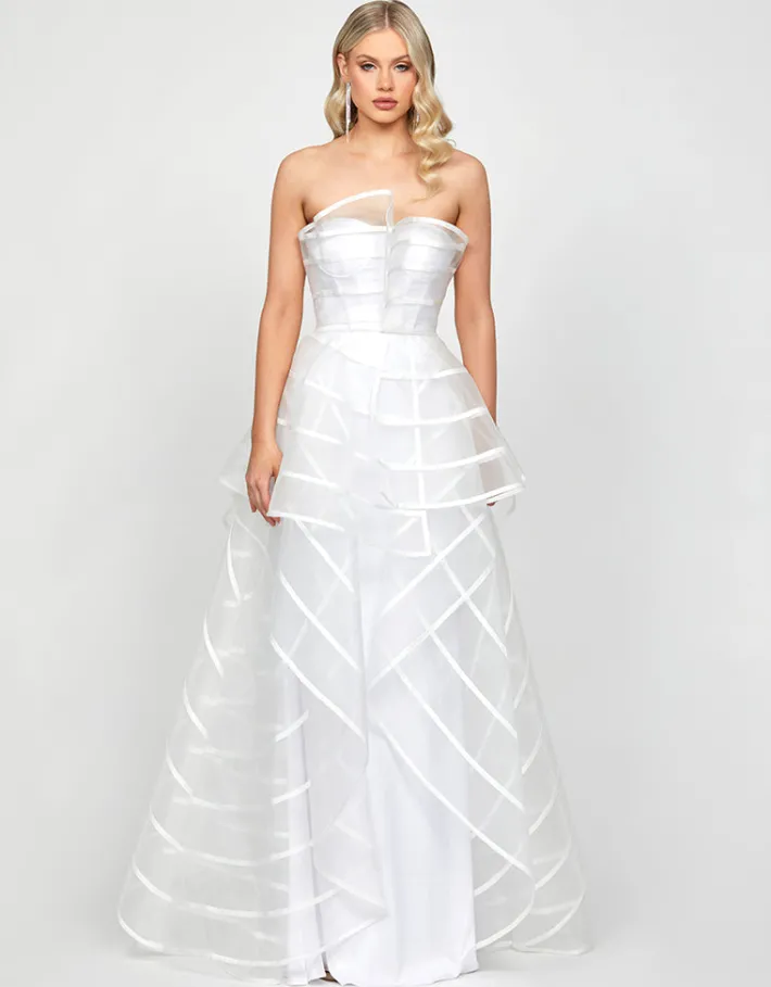 Formal / Prom Dresses | Gowns / Ballgowns<Bariano ARABELLA STRIPED BALL GOWN B73D25L