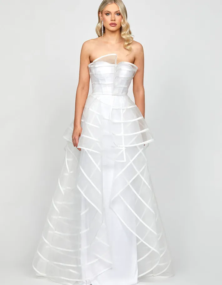 Formal / Prom Dresses | Gowns / Ballgowns<Bariano ARABELLA STRIPED BALL GOWN B73D25L