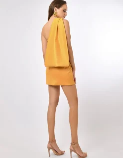 Mini Dresses | All Dresses<Bariano ARISSA ONE SHOUDER DRAPED MINI BL70D60S