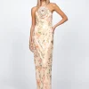Formal / Prom Dresses | Maxi Dresses<Bariano ASTARI ARROW NECK MAXI BL72D29L PEACH PRINT