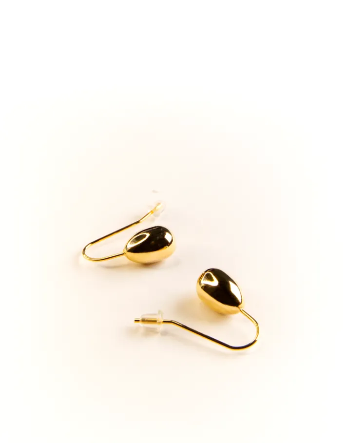 Jewellery<Bariano AUTUMN OVAL DROP EARRINGS GOLD