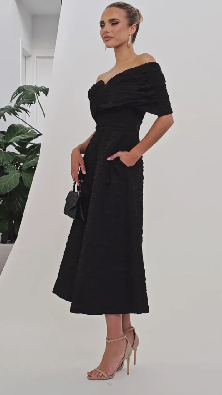 Maxi Dresses | All Dresses<Bariano AYLEEN OFF SHOULDER MIDAXI BL69D10L