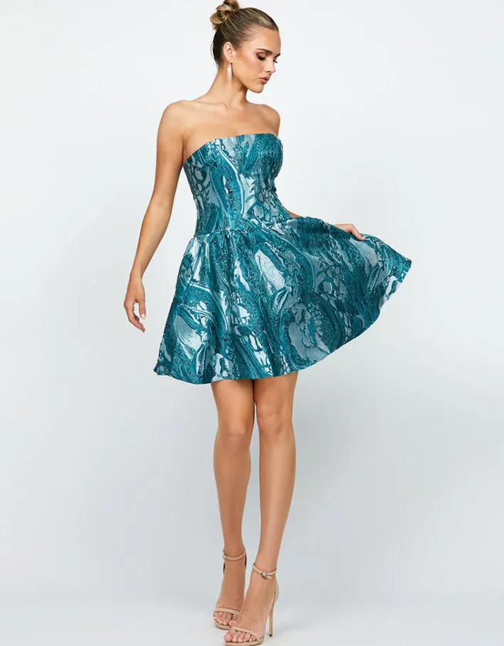 Mini Dresses | All Dresses<Bariano BAILEE DROPPED WAIST MINI BL69D19S