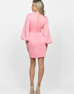 Mini Dresses | All Dresses<Bariano BRAELYNN BLOUSON SLEEVE TWISTED MINI B58AD21S