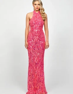 Maxi Dresses | All Dresses<Bariano CALISTA HALTER GOWN B73D02L COBALT