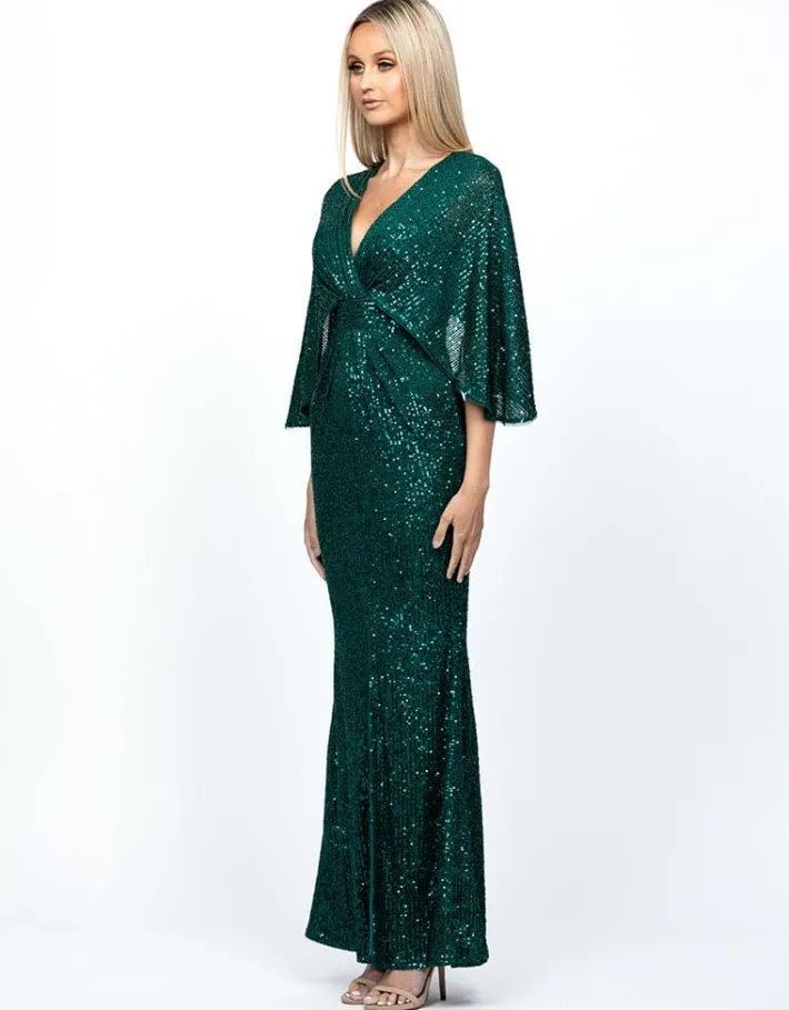 Gowns / Ballgowns | Maxi Dresses<Bariano CAPE GOWN B47D28L