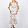 Midi Dresses | All Dresses<Bariano CASSIA FLOUNCE MIDI BL71D11S FLORAL MULTI