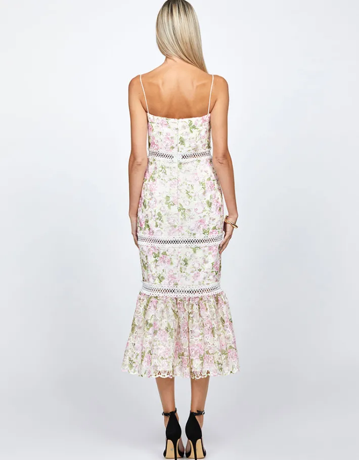 Midi Dresses | All Dresses<Bariano CASSIA FLOUNCE MIDI BL71D11S FLORAL MULTI