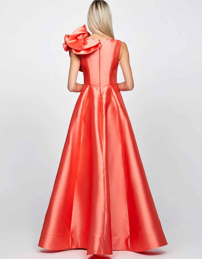 Gowns / Ballgowns | All Dresses<Bariano CECE RUFFLE SHOULDER GOWN B71D04L