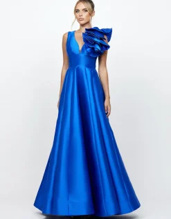 Gowns / Ballgowns | All Dresses<Bariano CECE RUFFLE SHOULDER GOWN B71D04L