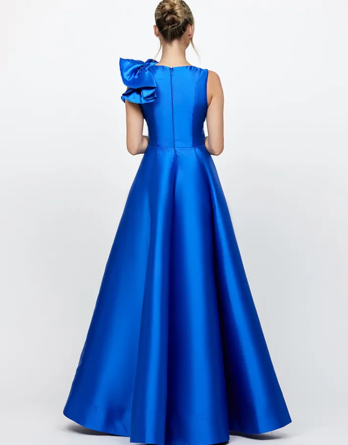 Gowns / Ballgowns | All Dresses<Bariano CECE RUFFLE SHOULDER GOWN B71D04L