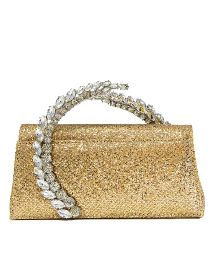Clutches<Bariano SPARKLE CRYSTAL HANDBAG B74BG13 CHAMPAGNE