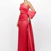Formal / Prom Dresses | All Dresses<Bariano CHLO ASYMMETRIC GOWN WITH TRAIN B73D35L