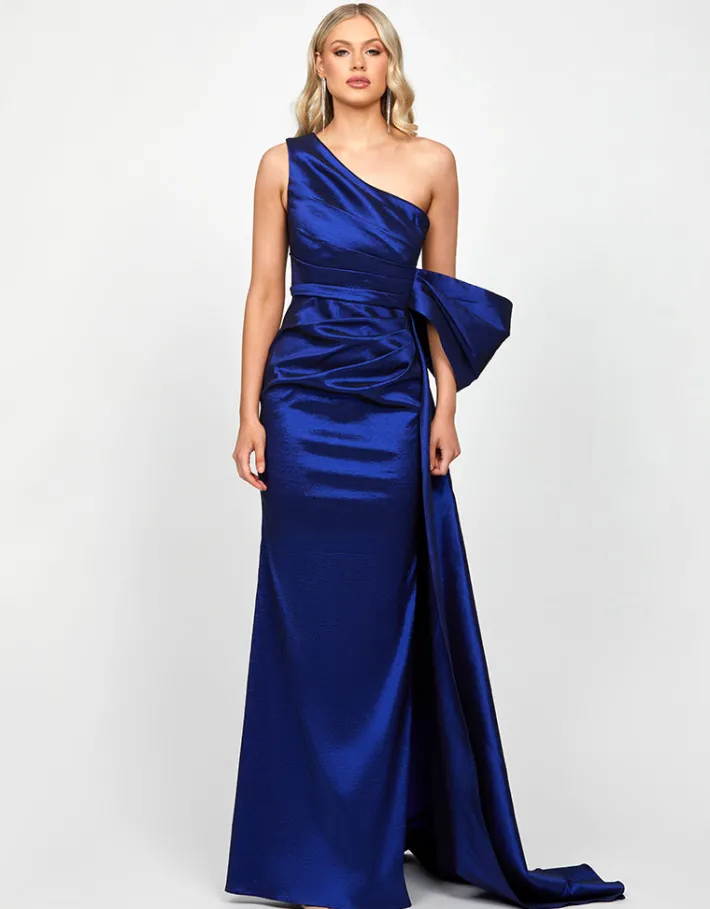 Formal / Prom Dresses | All Dresses<Bariano CHLO ASYMMETRIC GOWN WITH TRAIN B73D35L