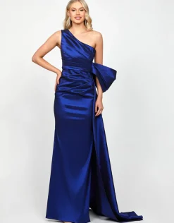 Formal / Prom Dresses | All Dresses<Bariano CHLO ASYMMETRIC GOWN WITH TRAIN B73D35L