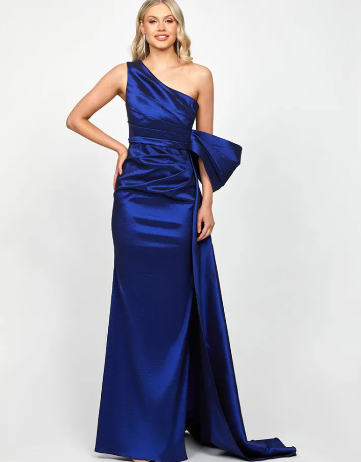 Formal / Prom Dresses | All Dresses<Bariano CHLO ASYMMETRIC GOWN WITH TRAIN B73D35L