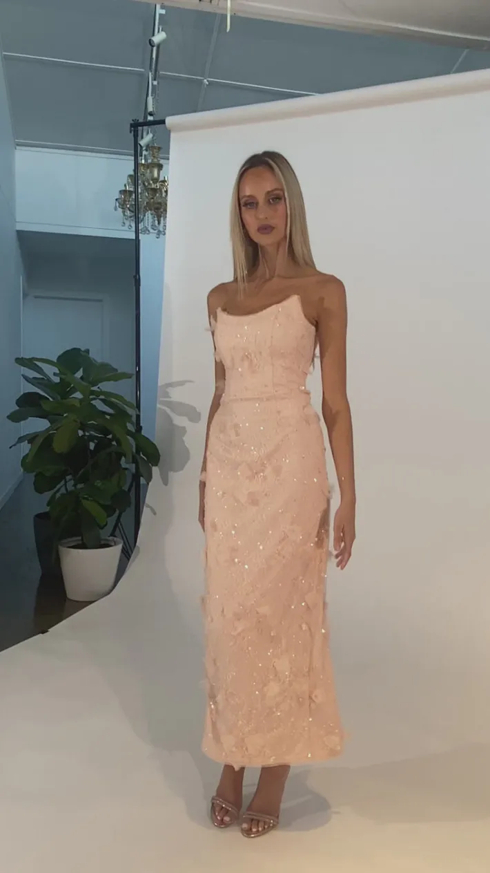 Maxi Dresses | All Dresses<Bariano CLARA STRAPLESS SCOOPED MIDAXI B71D07S