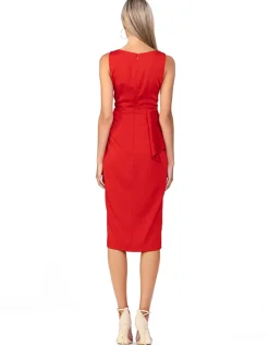 Midi Dresses | All Dresses<Bariano DAYANNA WRAP FRILL MIDI BL56D03S