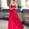 Gowns / Ballgowns | Maxi Dresses<Bariano DIAMOND COWL WRAP GOWN B43D11LW RED
