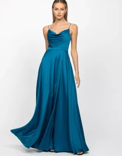 Gowns / Ballgowns | Maxi Dresses<Bariano DIAMOND COWL WRAP GOWN B43D11LW