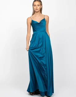 Gowns / Ballgowns | Maxi Dresses<Bariano DIAMOND COWL WRAP GOWN B43D11LW