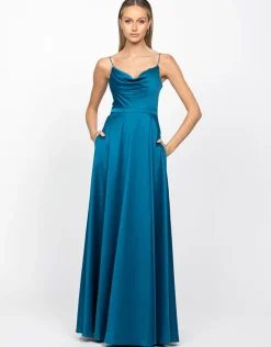 Gowns / Ballgowns | Maxi Dresses<Bariano DIAMOND COWL WRAP GOWN B43D11LW